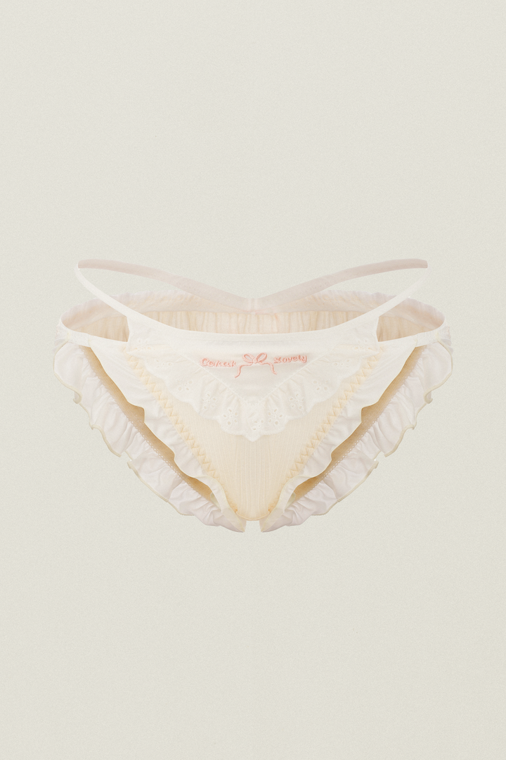 Soft Cloud Lovely Ruffle Panty - Butter Yellow