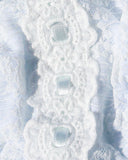 Sugar Crush Button Lace Panty - Baby Blue