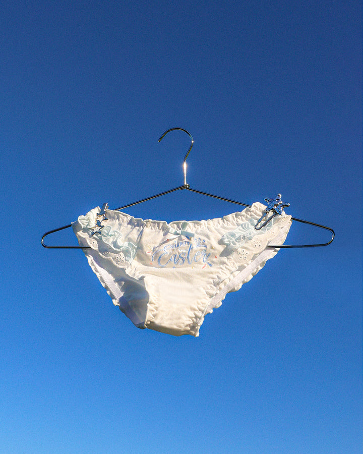 Soft Cloud Happy Easter Panty - Baby Blue
