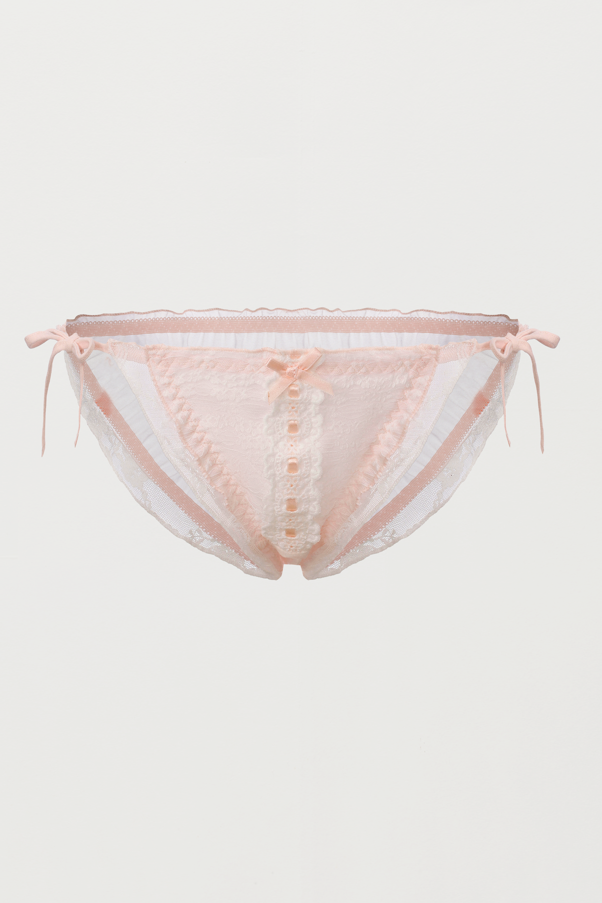 Sugar Crush Button Lace Panty - Blush Pink