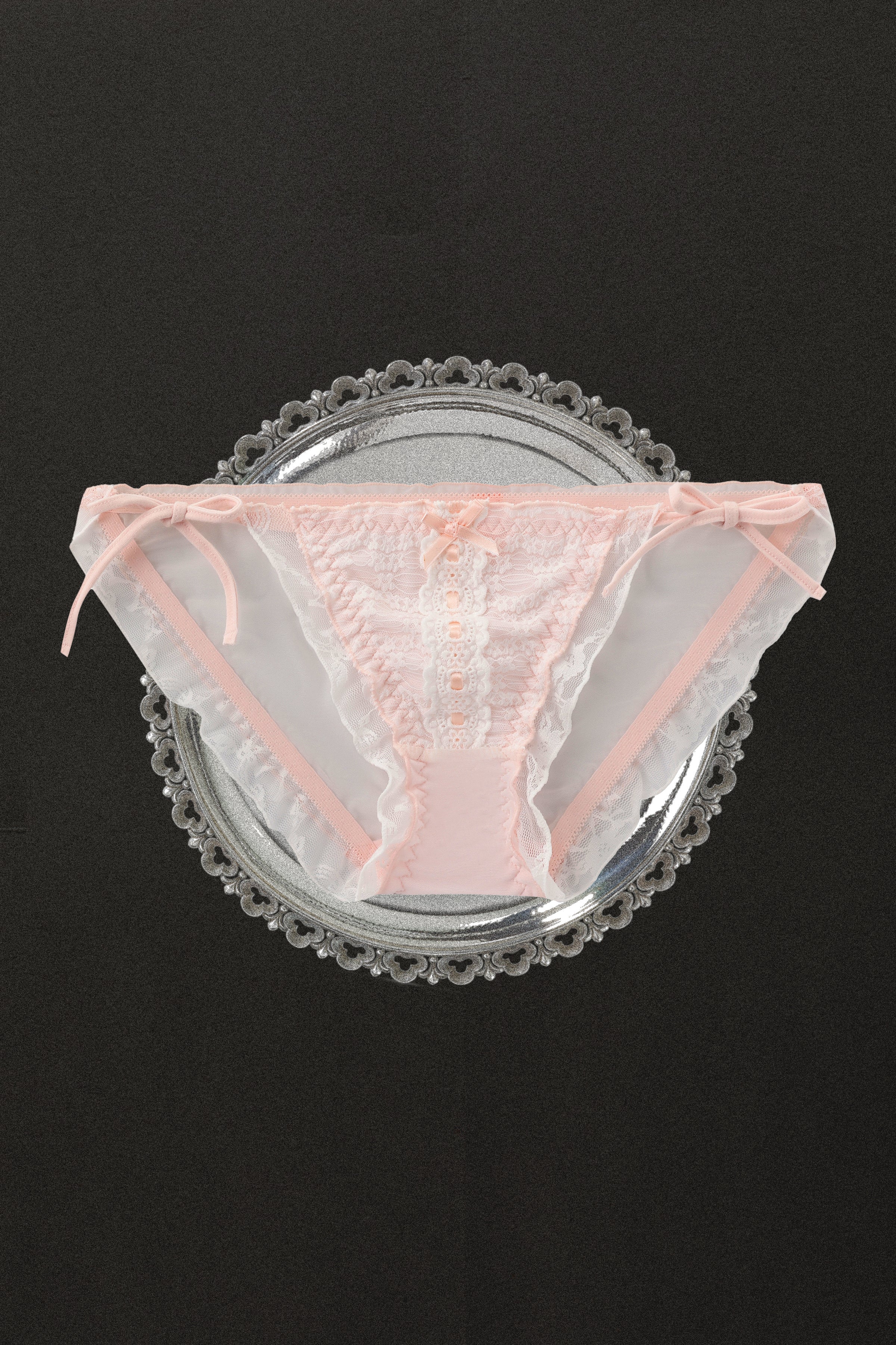 Sugar Crush Button Lace Panty - Blush Pink