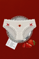 Sugar Crush One Strawberry Panty - Berry Red