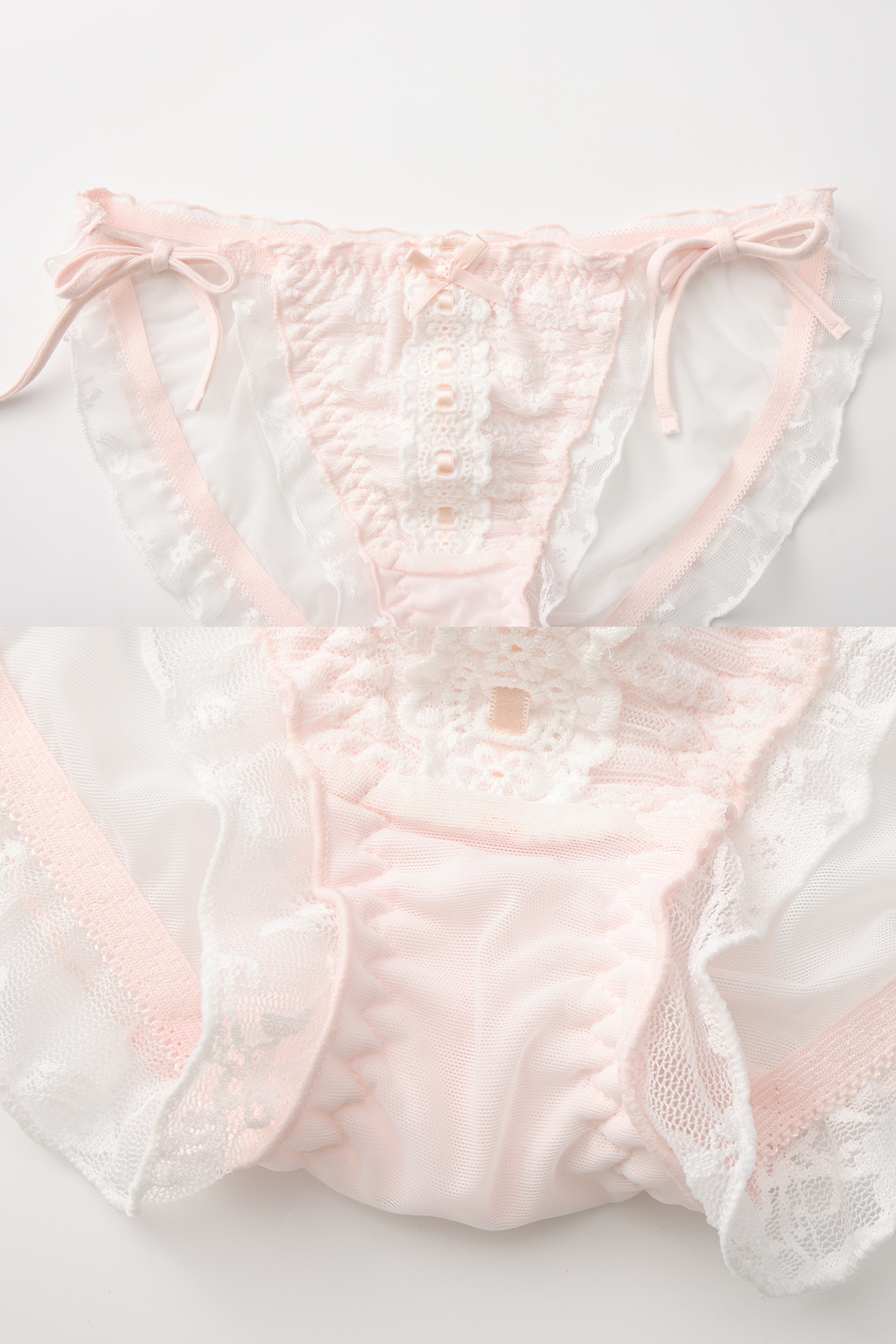 Sugar Crush Button Lace Panty - Blush Pink